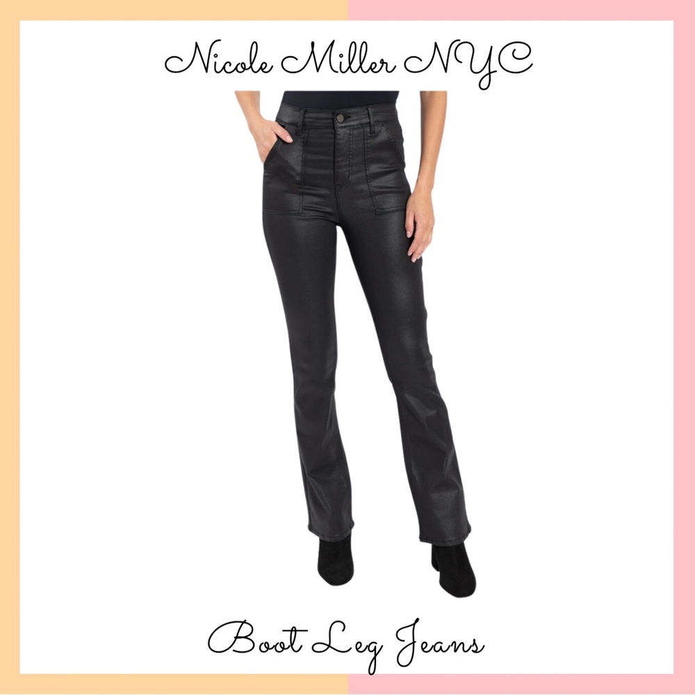 Nicole Miller NYC Black Boot Cut Jeans